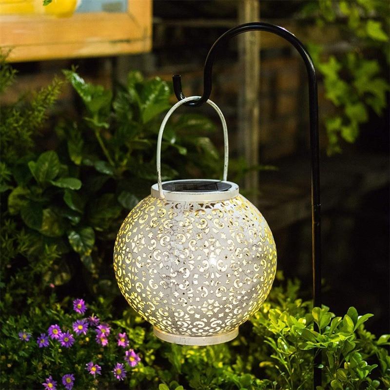 Freyza - Bode - Round Solar Hanging Shadow Cast Lantern
