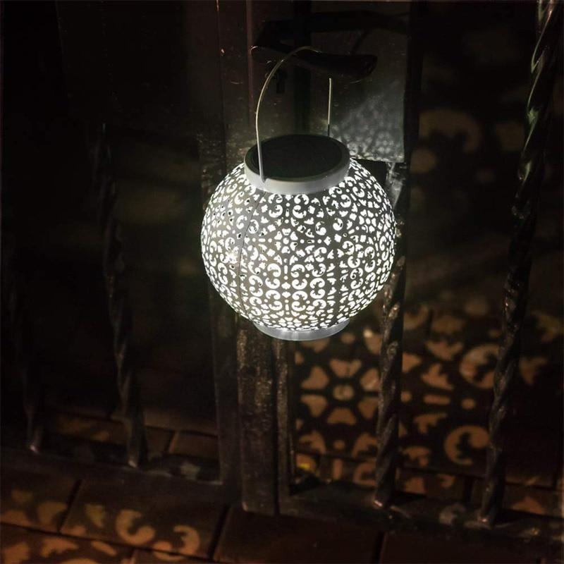 Freyza - Bode - Round Solar Hanging Shadow Cast Lantern