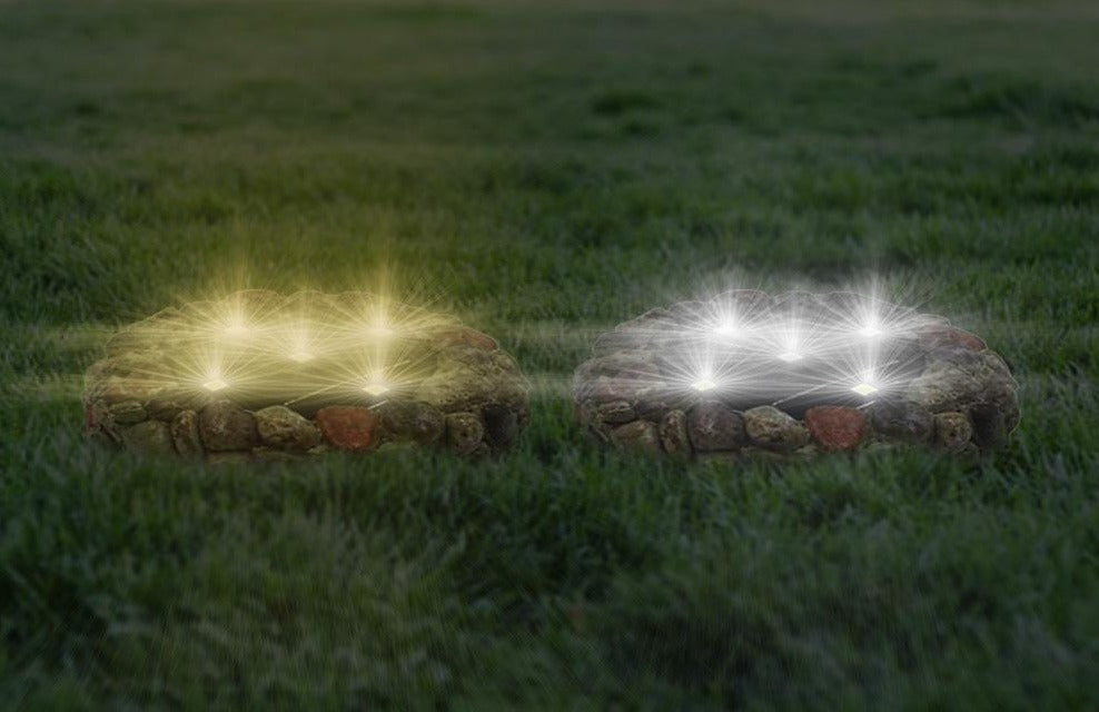 Freyza – Solar-LED-Leuchte in Cobblestone-Optik