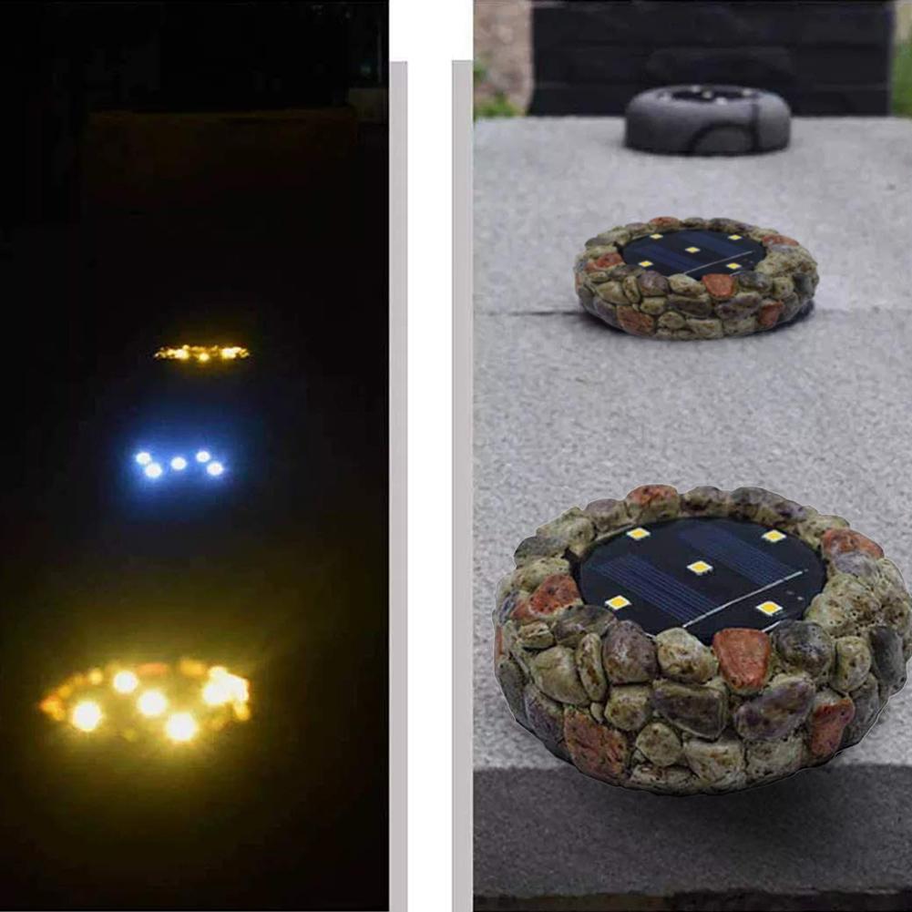 Freyza – Solar-LED-Leuchte in Cobblestone-Optik