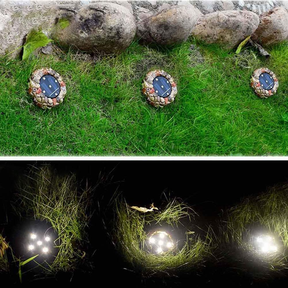 Freyza – Solar-LED-Leuchte in Cobblestone-Optik