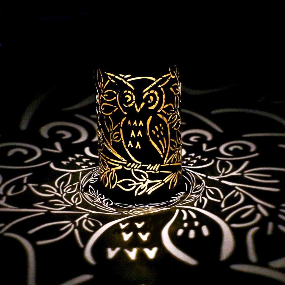 Freyza - Omar - Lanterne projetant une ombre de hibou