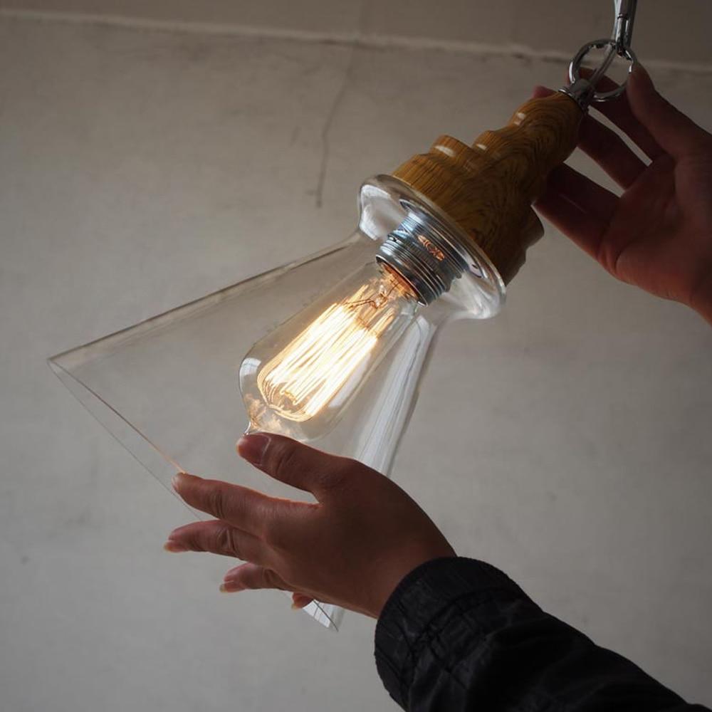 Freyza - Thalia - Clear Glass Vintage Antique Hanging Light