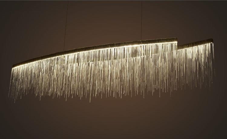 Freyza – Clio – LED-Regentropfen-Kronleuchter