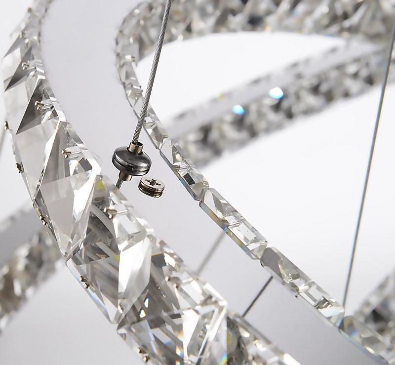 Freyza - Circular Crystal LED Chandelier