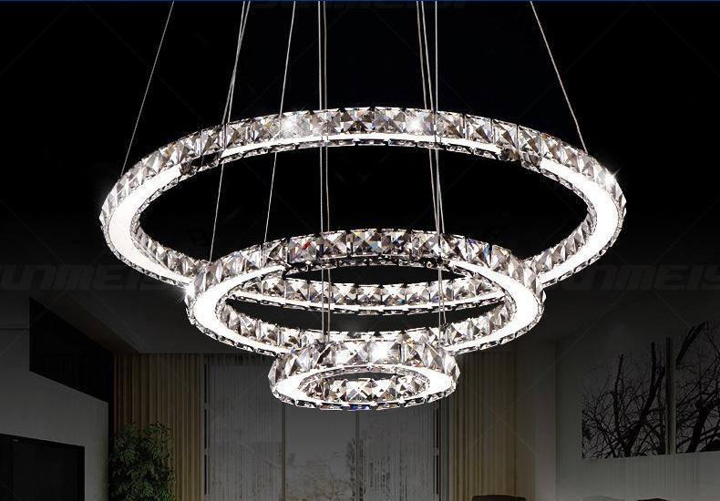 Freyza - Circular Crystal LED Chandelier