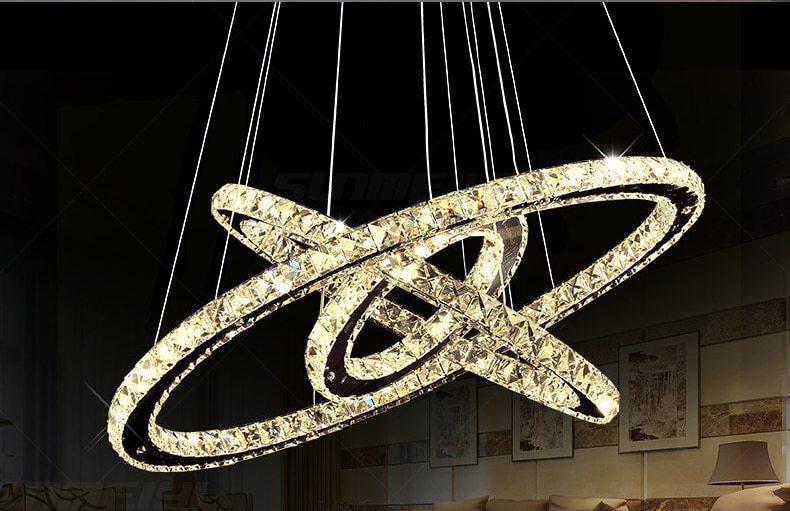 Freyza - Circular Crystal LED Chandelier