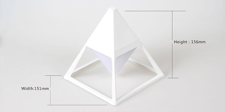 Freyza – pyramidenförmige, berührungsgesteuerte Diamantlampe