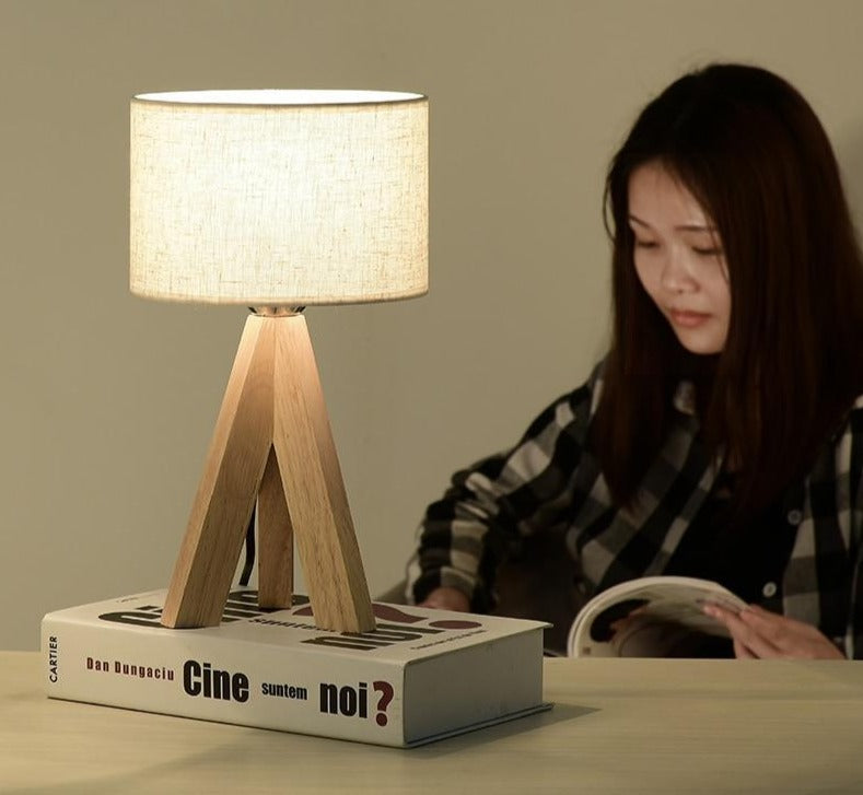 Freyza - Lizbeth - Three Leg Wooden Base Lamp