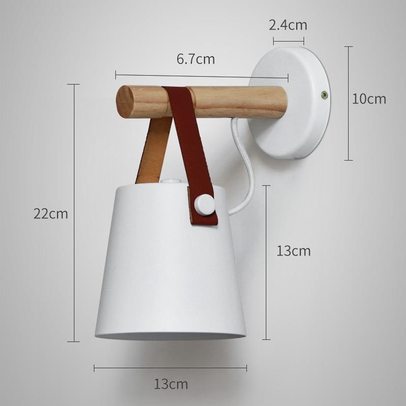 Freyza - Nordic Wooden Hanging Wall Lamp