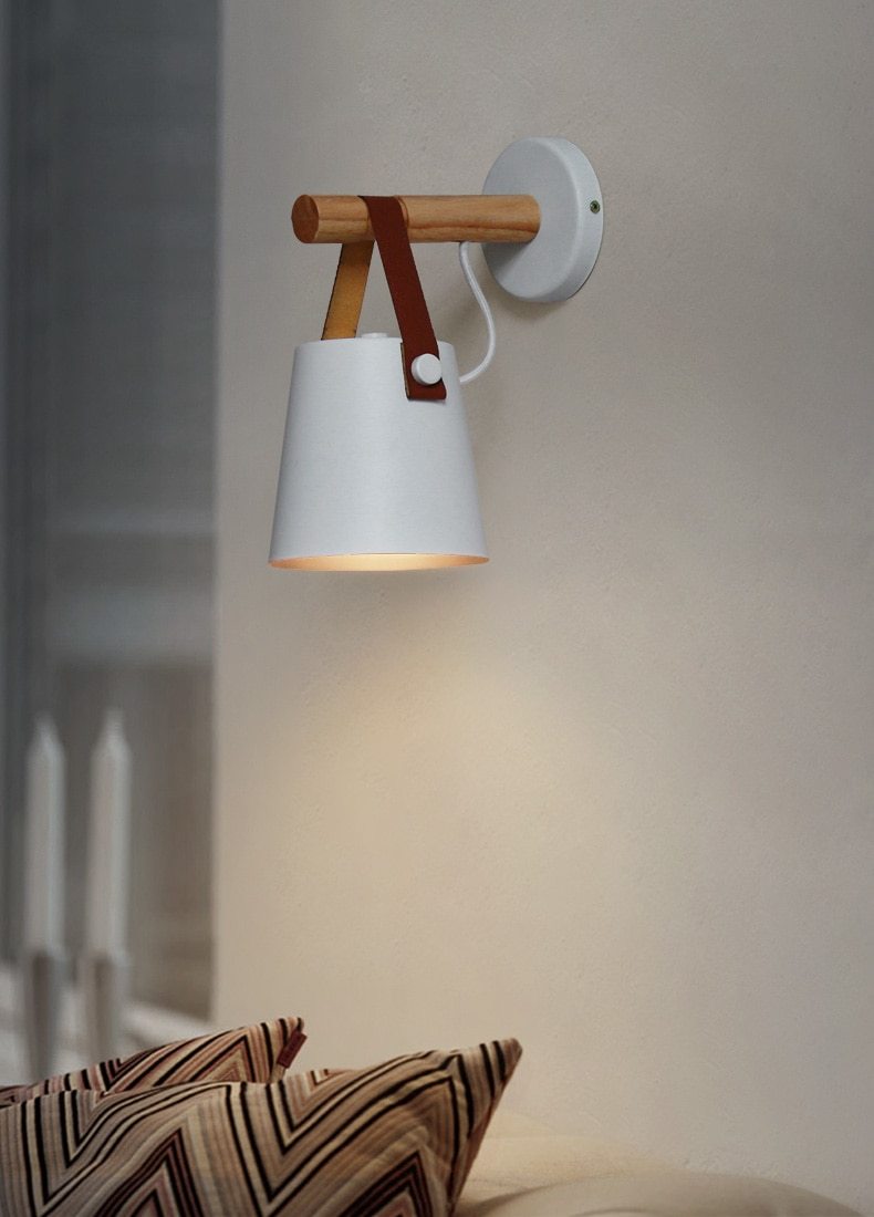 Freyza - Nordic Wooden Hanging Wall Lamp