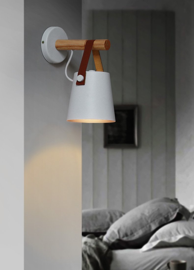 Freyza - Nordic Wooden Hanging Wall Lamp