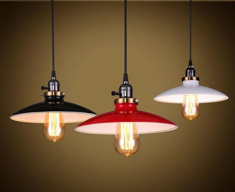 Freyza – Zelus – Vintage-Retro-Hängelampe mit Metallschirm
