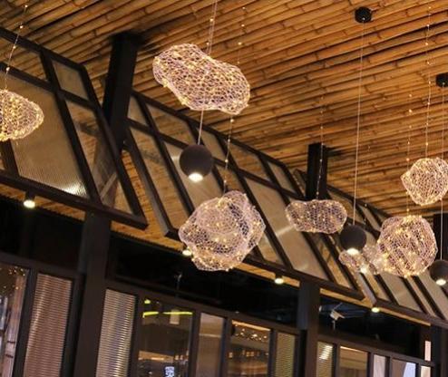 Freyza - Amica - Étoile Art déco moderne - Lampes nuageuses lumineuses à pois