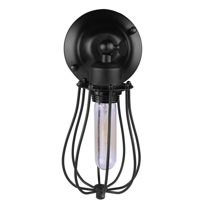 Freyza - Industrielle Tropfenkäfig-Wandlampe