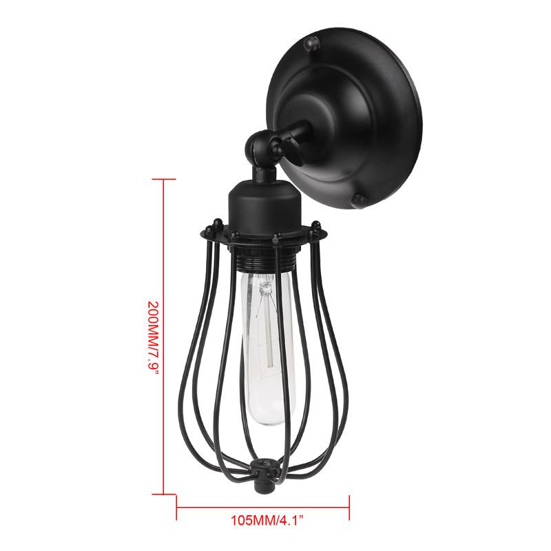 Freyza - Industrial Droplet Cage Wall Lamp