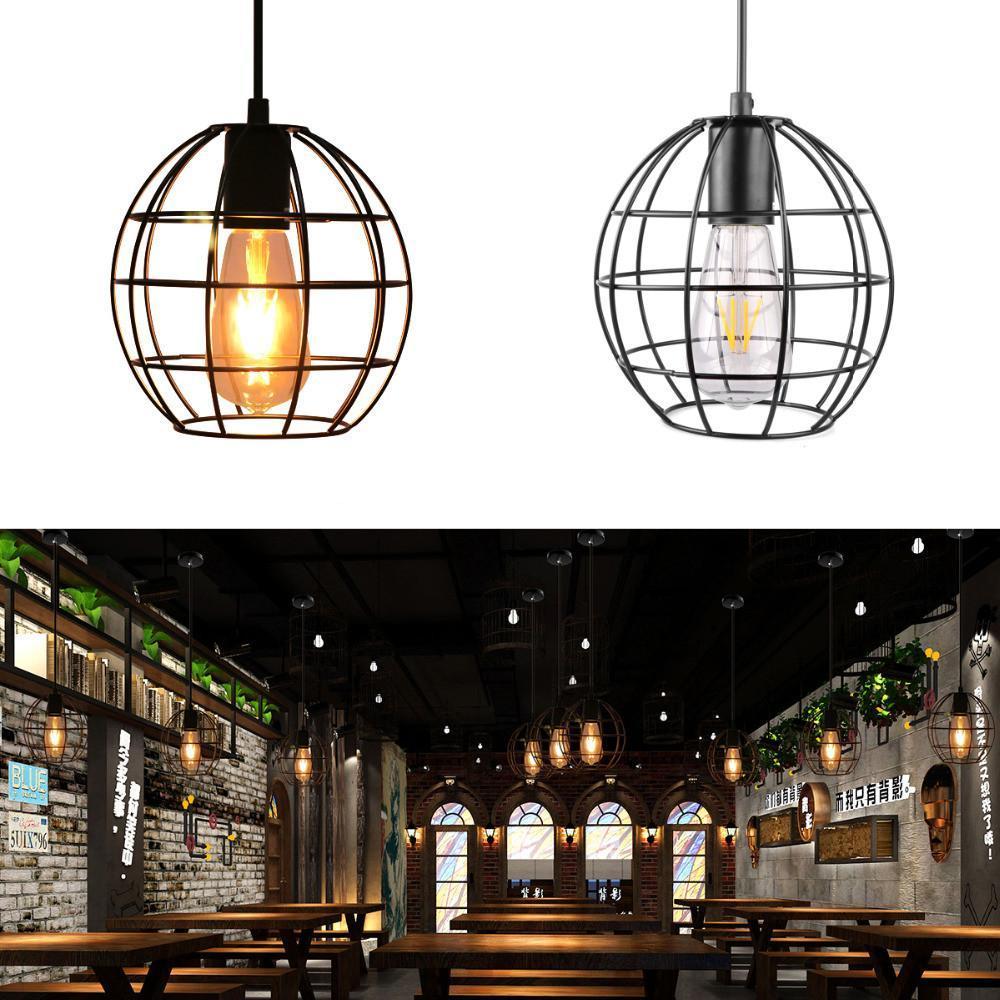 Freyza - Spherical Hanging Cage Drop Ceiling Light