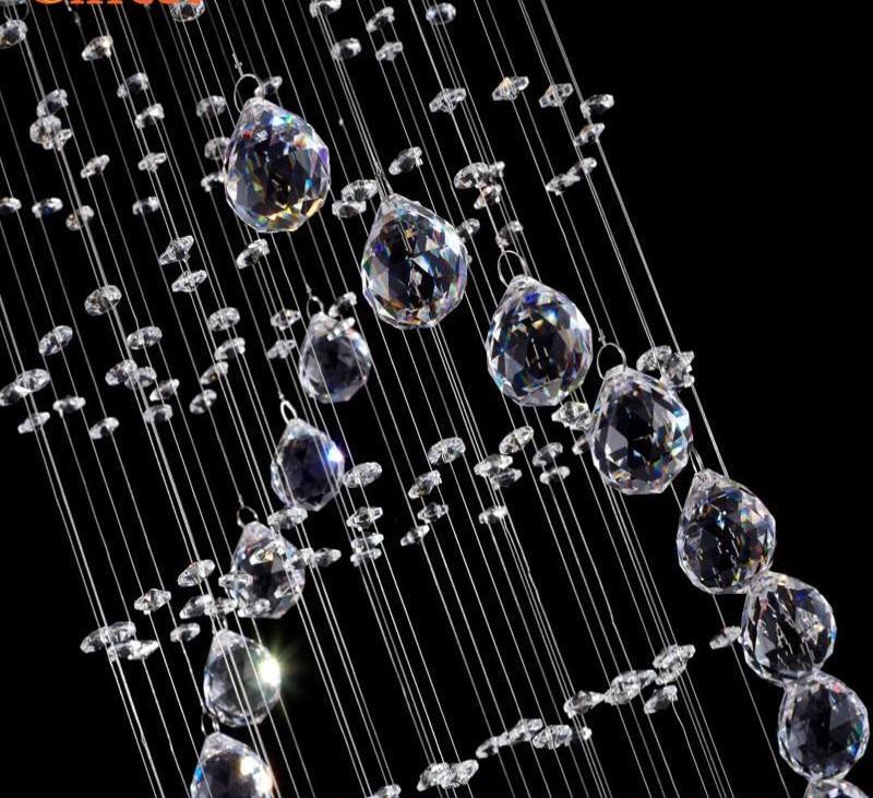 Freyza - Modern LED Double Spiral Crystal Chandelier
