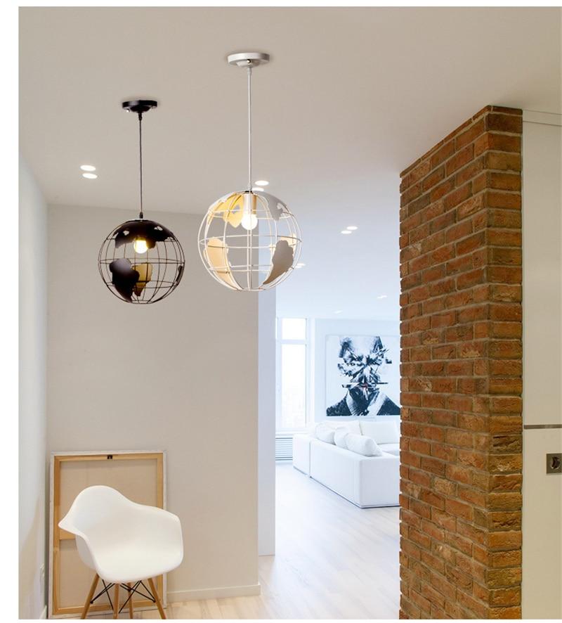 Freyza - Modern Nordic World Globe Hanging Light