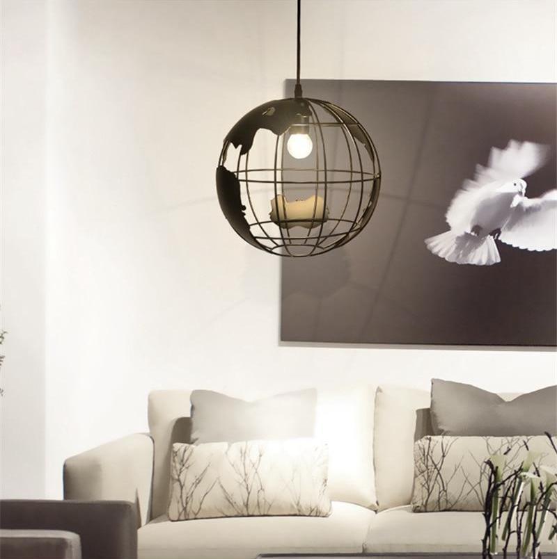 Freyza - Modern Nordic World Globe Hanging Light