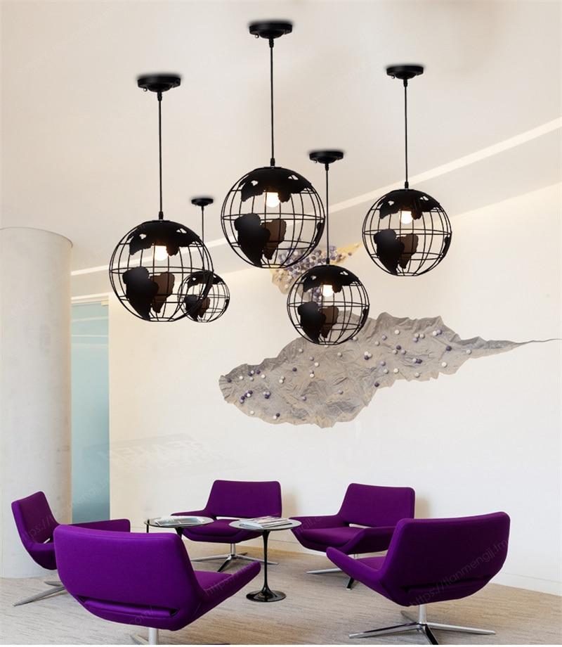 Freyza - Modern Nordic World Globe Hanging Light