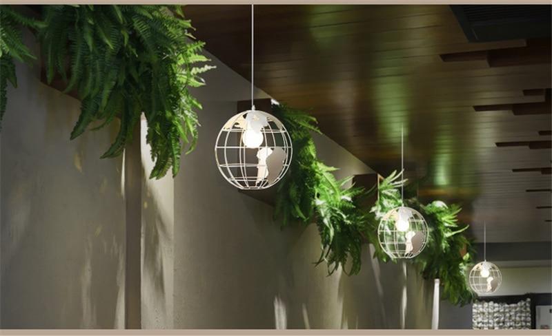Freyza - Modern Nordic World Globe Hanging Light
