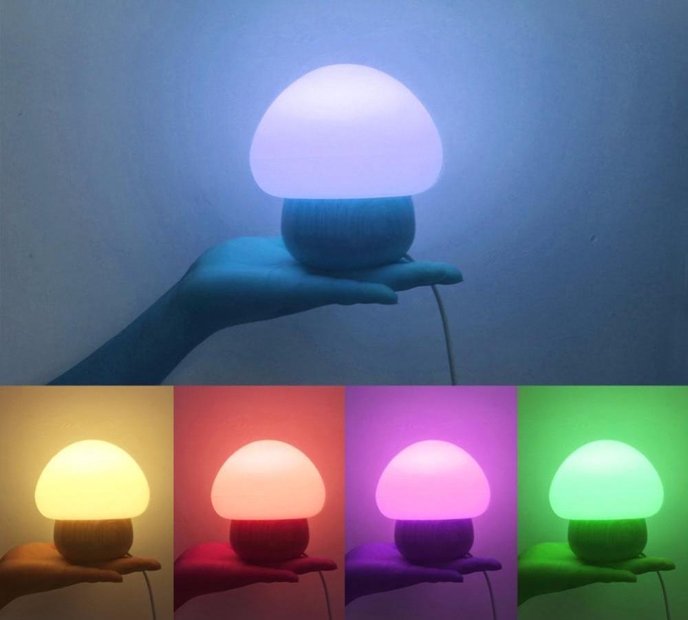 Freyza - Champi - Wooden Base Mushroom Lamp
