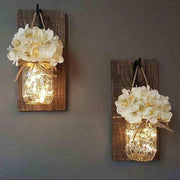 Freyza - Jinx - Wall Mounted Fairy Light Mason Jar