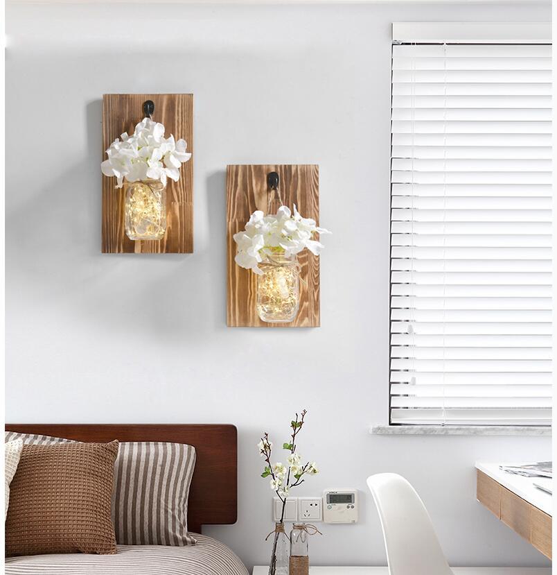 Freyza - Jinx - Wall Mounted Fairy Light Mason Jar