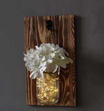 Freyza - Jinx - Wall Mounted Fairy Light Mason Jar