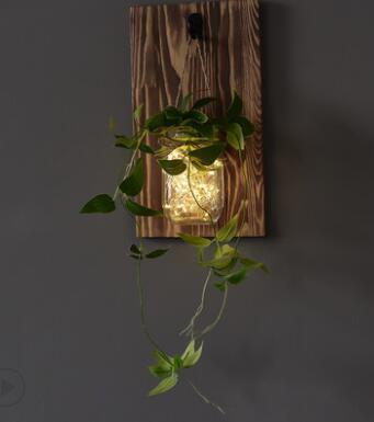 Freyza - Jinx - Wall Mounted Fairy Light Mason Jar