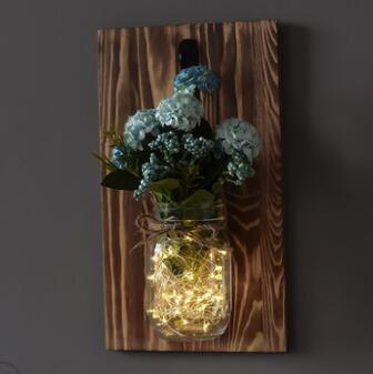 Freyza - Jinx - Wall Mounted Fairy Light Mason Jar