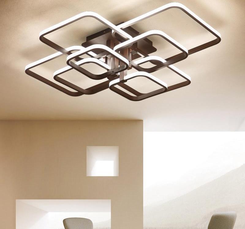 Freyza - Layered Square Modern LED Chandelier