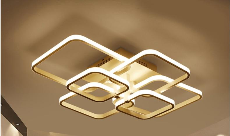 Freyza - Layered Square Modern LED Chandelier
