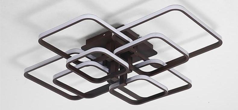 Freyza - Layered Square Modern LED Chandelier