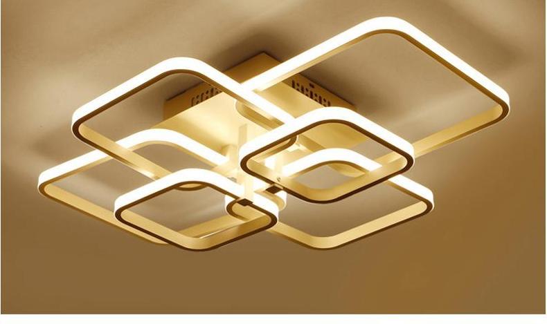Freyza - Layered Square Modern LED Chandelier