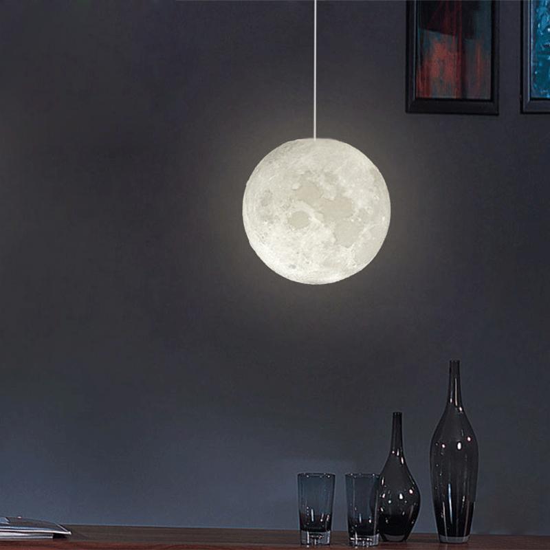 Freyza - Lampe suspendue 3D pleine lune