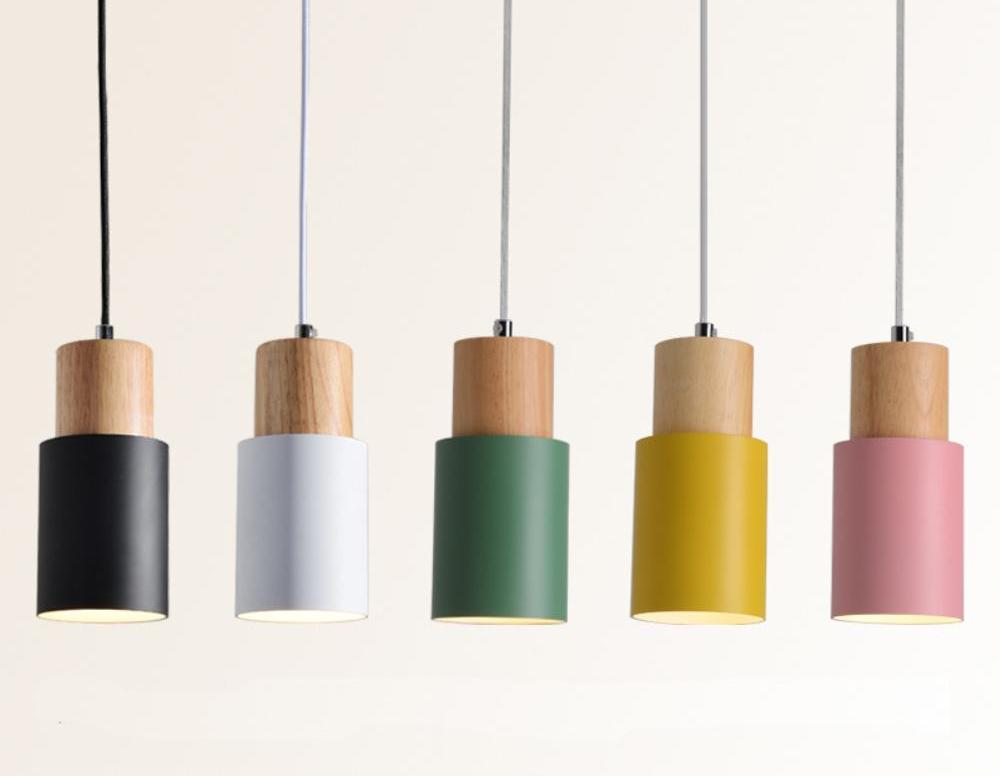 Freyza - Designer Nordic Wooden Base Hanging Light