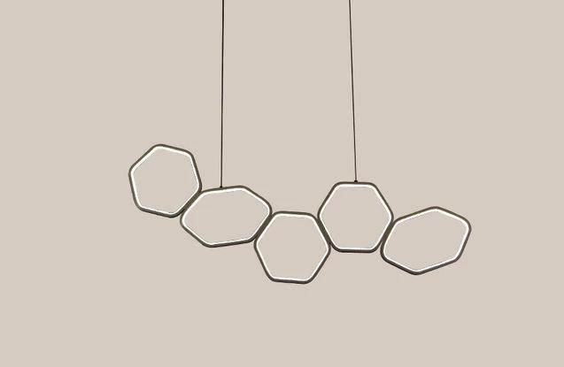 Freyza - Jocasta - Art Deco LED Geometric Chandelier
