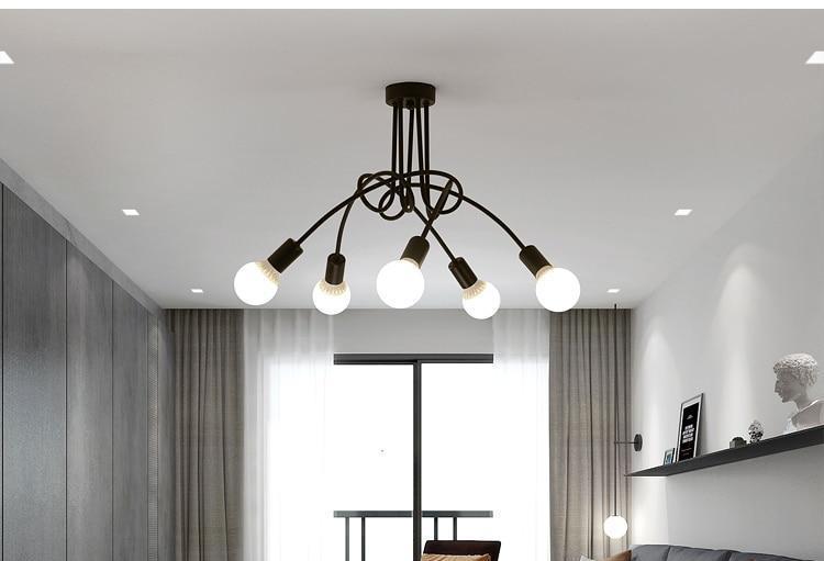 Freyza – moderne Kronleuchterleuchte im Industrial-Loft-Stil