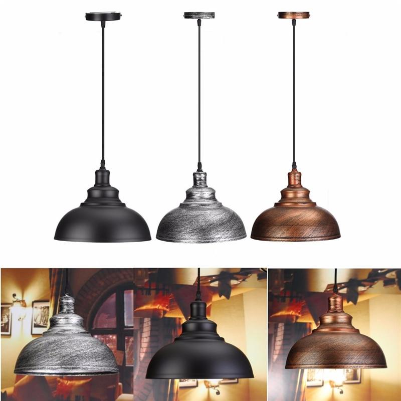Freyza – Crios – Vintage-Industrielampe mit kuppelförmigem Hängeschirm