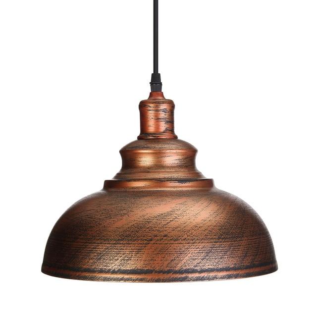 Freyza – Crios – Vintage-Industrielampe mit kuppelförmigem Hängeschirm