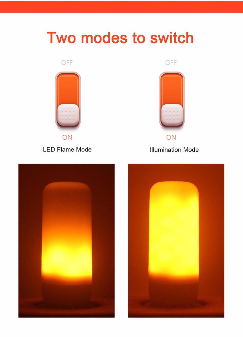 Freyza - Firelight - Lifelike LED Flame Light Bulb