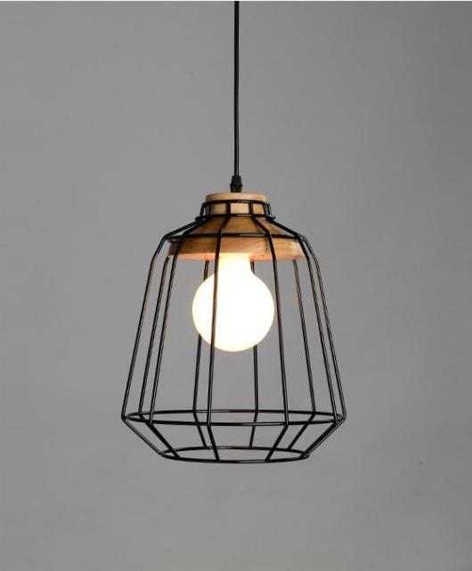 Freyza - Modern Nordic Wrought Iron Hanging Cage Lamp