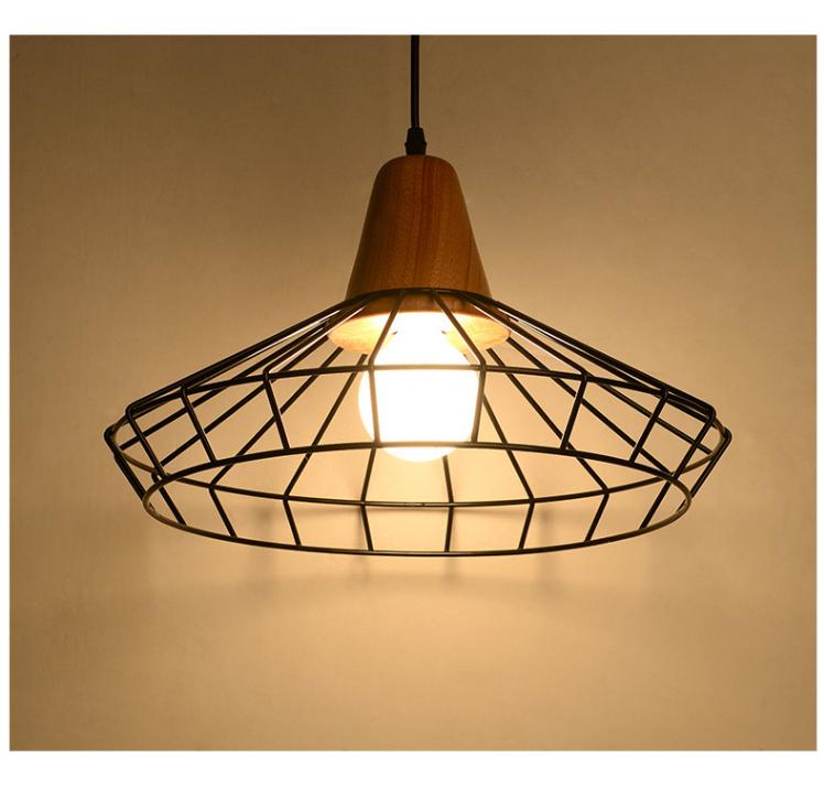 Freyza - Modern Nordic Wrought Iron Hanging Cage Lamp