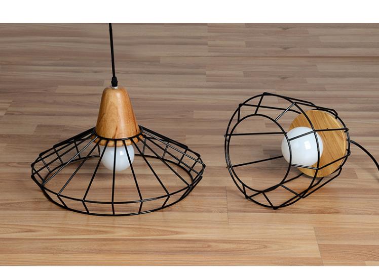 Freyza - Modern Nordic Wrought Iron Hanging Cage Lamp