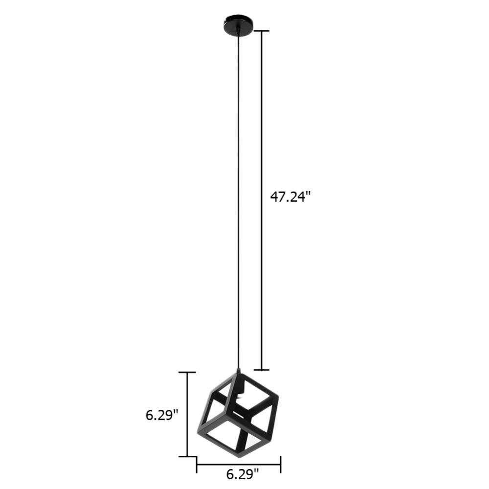Freyza - Caerus - Lampe suspendue cubique géométrique nordique moderne