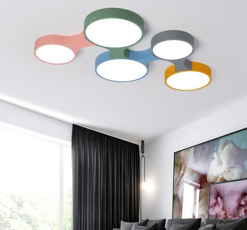 Freyza - Cogs - Modern Nordic Colorful Ceiling Light