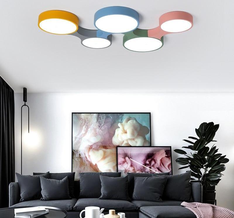 Freyza - Cogs - Modern Nordic Colorful Ceiling Light
