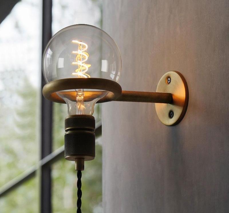 Freyza – Avita – Moderner nordischer Wandhalter für Glühbirnenringe
